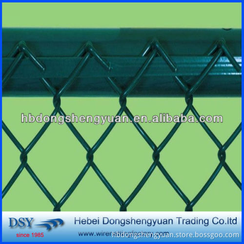 garden use pvc coated galvanized green vinyl coated chain link fence